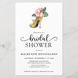 Chá de panela Elegante de Saltos Dourados Tropicai