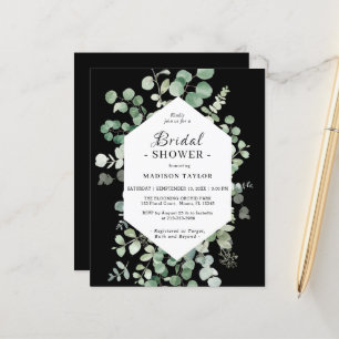 Chá de panela Eucalyptus  Negra Convite Orçament