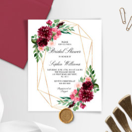 Chá de panela Floral Bohemian Orçamento