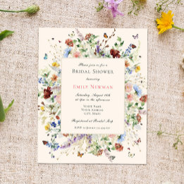 Chá de panela Floral Boho Elegante de Orçamento