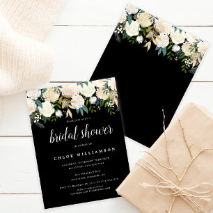 Chá de panela Floral Branco Blush de Orçamento