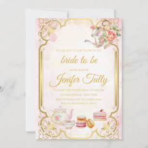 Chá de panela Floral Convite de festas Tea
