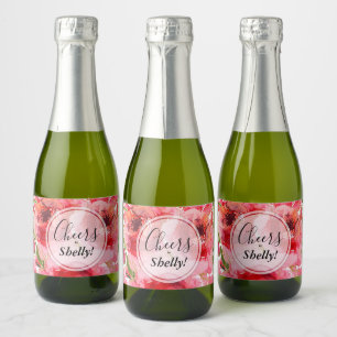 Chá de panela Floral Cor de Água Dourada Rosa Mi