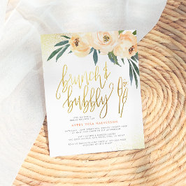 Chá de panela Floral de Blush de Orçamento Brunch 