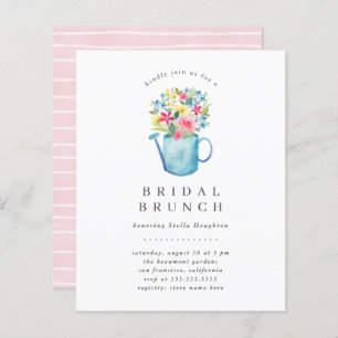 Chá de panela Floral de Cor de Água Orçada Brunch