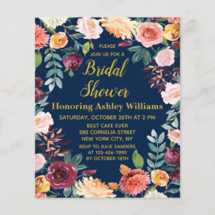 Chá de panela Floral de Marinho de Orçamento