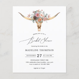 Chá de panela Floral do Crânio da Boêmia Orçamenta