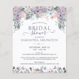 Chá de panela Floral Roxo