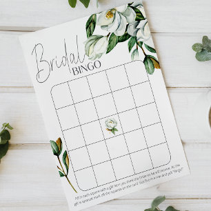 Chá de panela Floral Russo Branca Magnolia Bingo