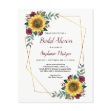 Chá de panela Girassol Orçamento Geométrico