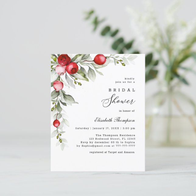 Chá de panela Holly Berry (Em pé/Frente)