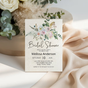 Chá de panela Inglês Floral Neutro Pastel Boho