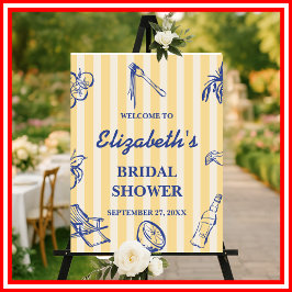 Chá de panela italiano Dolce Vita Lemons Welcome