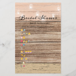 Chá de panela Jogo Emoji Pictionary Wood