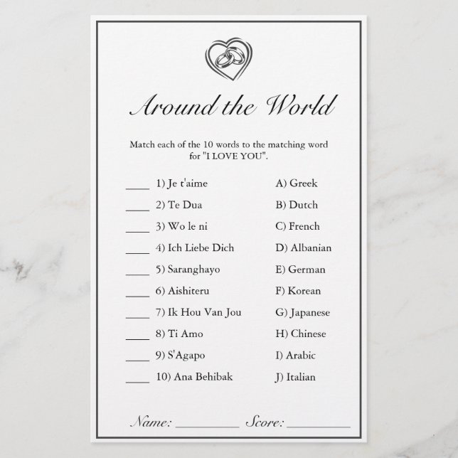 Chá de panela Jogo Moderno Mínimo Branco Preto (Frente)