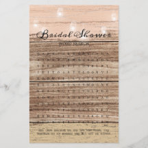 Chá de panela Jogo Palavra Busca Rústica Lanterna 