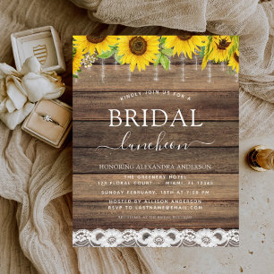 chá de panela Luncheon Farmhouse Russo de Girasso