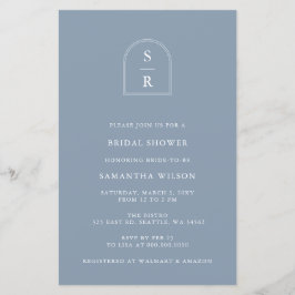 Chá de panela Moderno Azul Dusty Orçamento