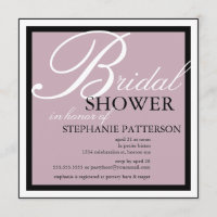 Chá de panela Moderno e Elegante no Convite Lilac