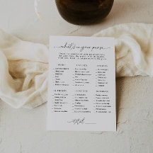 Chá de panela O que há no seu cartão de jogo de bo