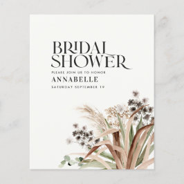 Chá de panela pampas eucalyptus boho russo moderno