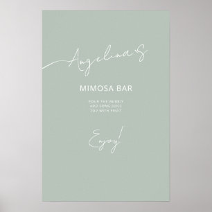 Chá de panela poster num estilo elegante.