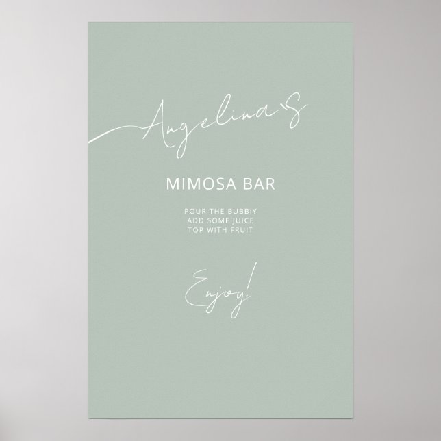 Chá de panela poster num estilo elegante. (Frente)