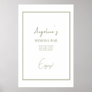 Chá de panela poster num estilo elegante.