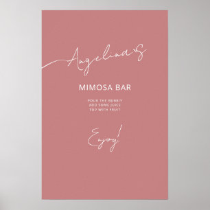 Chá de panela poster num estilo elegante.