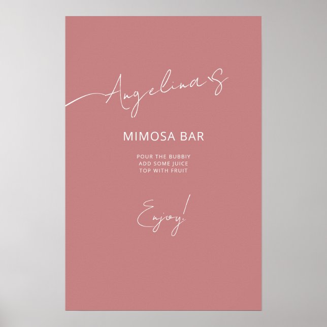 Chá de panela poster num estilo elegante. (Frente)