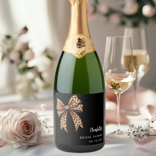 Chá de panela preto de impressão arco-leopardo