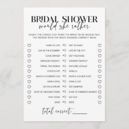 Chá de panela Preto e Branco Ela Preferencialmente