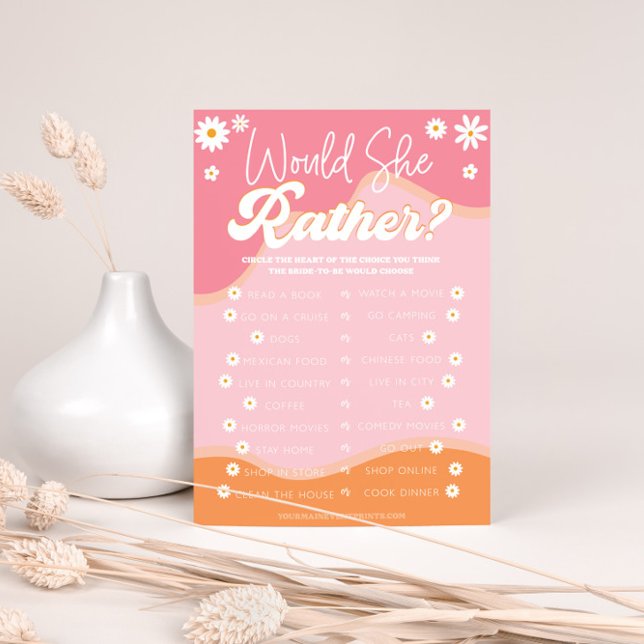 Chá de panela Retro Groovy, 70s Hippie Vibes Daisy (Criador carregado)