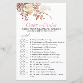 Chá de panela Rosa Boho Sobre ou Sob Jogo