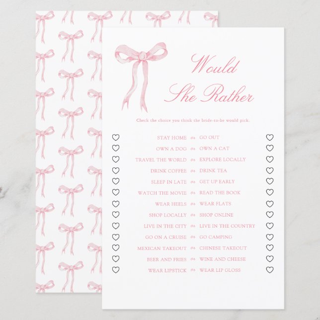 Chá de panela Rosa Ela Preferencialmente Jogo (Frente/Verso)