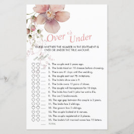 Chá de panela Rosa Floral Sobre ou Sob Jogo