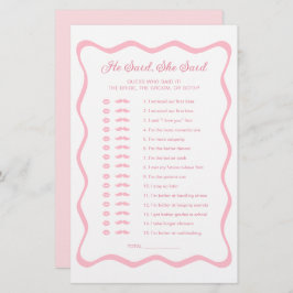 Chá de panela Rosa Onda Ele Disse Que Ela Disse Jo