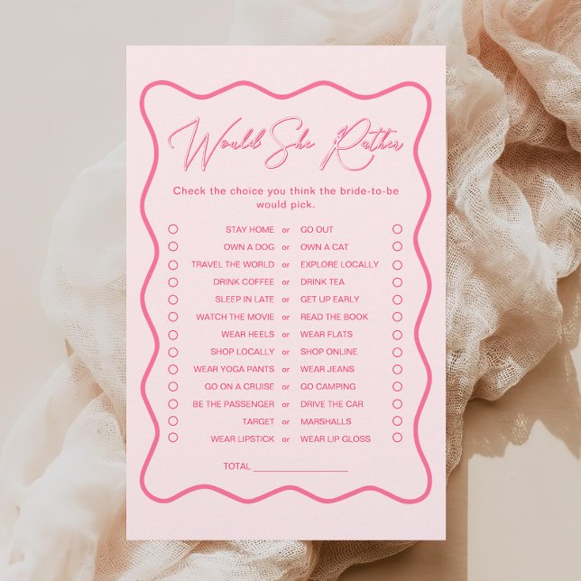 Chá de panela Rosa Vazio Ela Preferencialmente Jog (Criador carregado)