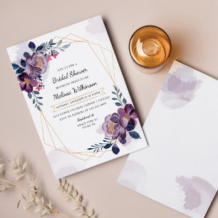 Chá de panela Roxo Floral