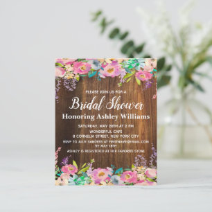 Chá de panela Rustic Floral Boho