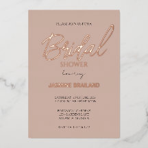 Chá de panela Simples Neutro Moderno Dourado