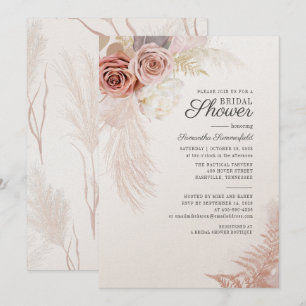 Chá de panela Terracotta de Folhas Secas Pampas