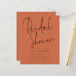 Chá de panela Terracotta do Script de Orçamento