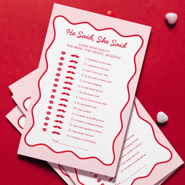 Chá de panela Vermelho e Rosa Disse Que Ela Disse  (Criador carregado)