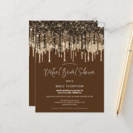 Chá de panela Virtual do Glitter de Orçamento