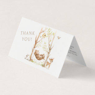 Chá Do Woodland Baby Boy dobrado Obrigado Carros