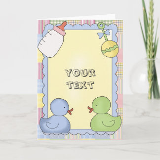 Chá dos cartões do bebê, Congrats, obrigado, bebê