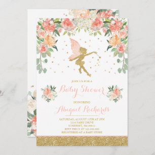 Chá feericamente floral do convite feericamente do