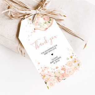 Chá Floral Rosa para Duas Etiquetas Favoráveis do