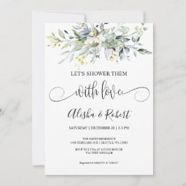 Chá-Os Com O Convite De Chá Casais De Amor